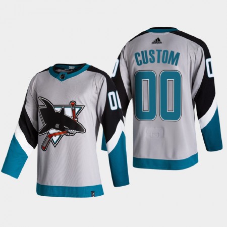 Herren Eishockey San Jose Sharks Trikot Custom 2020-21 Reverse Retro Authentic